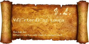 Várterész Laura névjegykártya